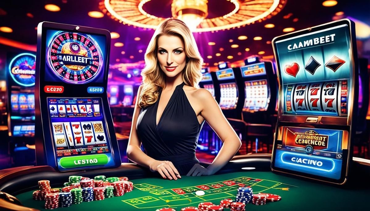Tampilan layar permainan Roulette dengan jelas menunjukkan meja dan roda